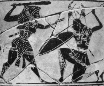 Heracles fights Andromache