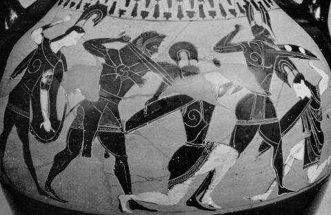 Heracles and Telamon against 3 Amazons