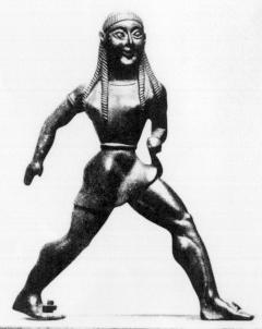 Statuette of an athletic woman