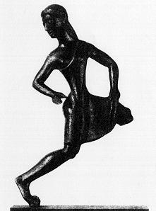Statuette of a running woman