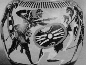 Herakles im Kampf gegen Andromache