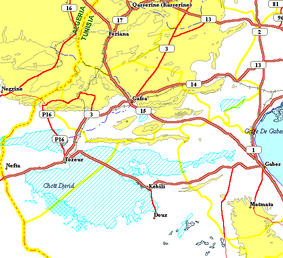 Detailled Overview of the Chott Djerid and surrounding landscapes