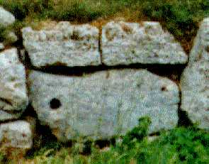 Figure on the temple enclosure of the Mnajdra Temple