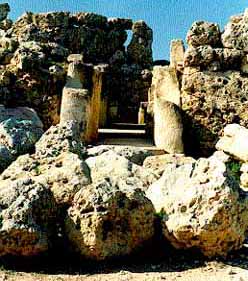 Portal des Tempels Ggantija auf Gozo